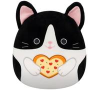 Squishmallows Original Cicely The Cat Pizza 12-Inch Valentine Squad Plush - Collectible Soft & Squishy Mini Stuffed Animal Toy - Add to Your Squad - Gift for Kids, Girls & Boys