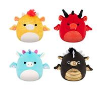 Squishmallows Original Dragon 4-Pack - Official Jazwares Plush (Little) (Amazon Exclusive) - includes four 5-inch Plush Toys