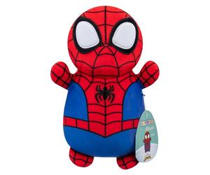 Squishmallows Original MARVEL Spidey and His Amazing Friends 10-Inch Spidey HugMees - Medium-Sized Ultrasoft Official Jazwares Plush