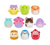 Squishmallows Original Micromallows Plush 10-Pack - 2.5-Inch Plush | Includes Squishmallows favourites Drella Dog, Pablito Sloth and Junie the Banana
