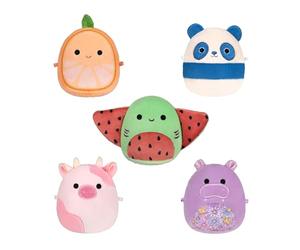 Squishmallows Original Micromallows Plush 5-Pack - Stingray, Cow, Panda, Orange & Hippo 2.5-Inch Plush
