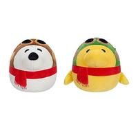 Squishmallows Original Peanuts 8-Inch Aviator Snoopy and Aviator Woodstock 2-Pack Plush - Little Ultrasoft Official Jazwares Plush - Amazon Exclusive
