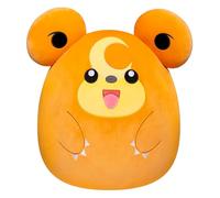 Squishmallows Original Pokémon 14-Inch Teddiursa - Add Teddiursa to your Squad, Ultrasoft Stuffed Animal Medium, Official Kelly Toy Plush