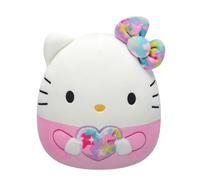 Squishmallows Hello Kitty Plush Toy, 8 Inch, Bowtie and Heart Design