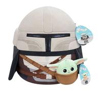 Squishmallows Original Star Wars 12-Inch Mandalorian + 3.5-Inch Grogu Plush