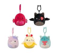Squishmallows Original Valentine’s Day Clip 5-Pack - Official Jazwares Plush (Clips) (Amazon Exclusive)