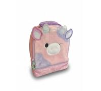 Squishmallows Patty Fluffy Egg Shaped Lunch Bag for Young Kids & Durable Polyester Insulated Lunch Bag with Handle & Zip