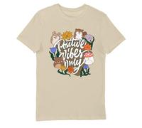 Squishmallows Positive Vibes Adult T-Shirt Oatmeal - 2X Large Sand