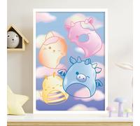 Squishmallows Print - 4 Characters Dreamscape Poster Wall Art (21cm x 29.7cm - A4)