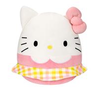 Squishmallows Sanrio 14-Inch Hello Kitty Wearing Gingham Skirt Plush -