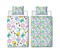Squishmallows Happy Single Duvet Cover and Pillowcase Set