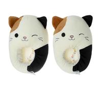 Squishmallows Slippers Plush Lightweight Warm Comfort Soft Aline Slipper House Shoes for Kids and Adults (sizes 11-1 Little Kid / 2-5 Big Kid / 5-10 Adult), Cam the Cat, 2-3 US Big Kid