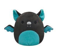 Squishmallows SQCR02386 Original 7.5-Inch Aldous Teal and Black Fruit Bat with Fuzzy Belly-Official Large Plush, Natural