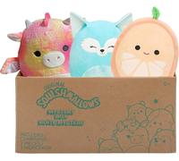Squishmallows SQCR04665 Mystery Box Contains 3x24cm, Dabney, orin and Celestina