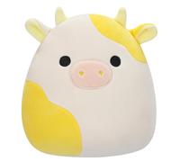 Squishmallows SQCR05402 7.5-Inch-Bodie The Yellow and White Cow, Multicolour