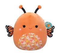 SQCR05473 16-Inch-Mony The Orange Monarch Butterfly with a Floral Belly, Multicolour