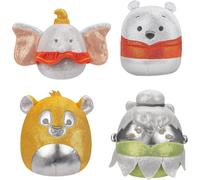 Squishmallows 5 inch Disney 100 Pack of 4 - Winnie, Dumbo, Tinkerbell and Simba, none