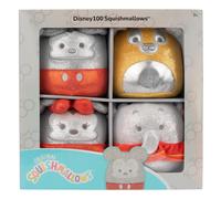 Squishmallows SQDI00233 Winnie, Tinker Bell, Disney100 5-Inch 4-Pack Box Set-Lit