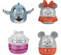 Squishmallows 5 inch Disney 100 Pack of 4 - Mickey, Minnie, Cheshire Cat and Stitch, none