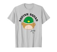 Squishmallows Squish Squad Avery Mallard Duck T-Shirt, Men, Silver Grey, 3X-Large