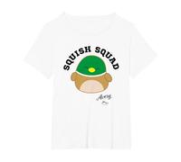Squishmallows Squish Squad Avery Mallard Duck T-Shirt, Women's Plus, White, 4X