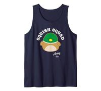 Squishmallows Squish Squad Avery Mallard Duck Tank Top, Men, Navy Blue, Large