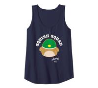 Squishmallows Squish Squad Avery Mallard Duck Tank Top, Women, Navy Blue, XX-Large