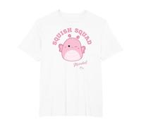 Squishmallows Squish Squad Maribel Butterfly T-Shirt, Men's Big and Tall, White, 4X Tall