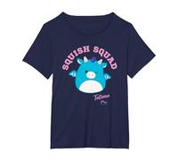 Squishmallows Squish Squad Tatiana Dragon T-Shirt, Women's Plus, Navy Blue, 6X