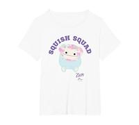 Squishmallows Squish Squad Zozo Bigfoot T-Shirt, Women's Plus, White, 4X