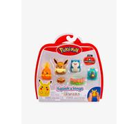 Squish-a-longs SQAL0068 4-pack - Eevee, Snorlax, Bellibolt, Torchic - 2 accessories included