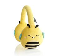 Squishmallows Sunny The Bee Plush Bluetooth Headphones With Built-in Microphone To Make And Receive Calls. 10 Meter Bluetooth Range, Volume Control, Soft Plush Ear Cushions With Adjustable Headband.
