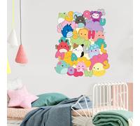 Squishmallows Wall Sticker - Fluffy Cloud Group Decal Wall Art (40cm Height x 30cm Width)