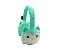 Squishmallows Winston The Owl Plush Bluetooth Headphones With Built-in Microphone To Make Phone Calls. 10 Meter Bluetooth Range, Volume Control, Soft Plush Ear Cushions And Adjustable Headband.
