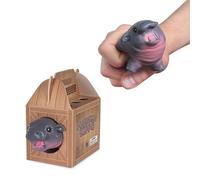 Squishmy Hippo - Pygmy Hippo-Inspired Squishy Stress Relief Toy - Adorable Silicone Desk Companion - Satisfying Squeeze for Anxiety Relief - 3.8” Cute Animal Fidget Gift for Adults & Teens