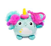 Squishpets Keychain Dolly - Fluffy Keyring Plush, blue cute Sheep Plushie with Embroidered Details, 6 cm