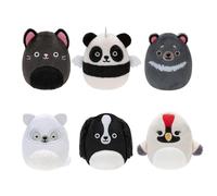 Squishville 6 Pack Black and White Squad