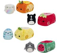 Squishville by Original Squishmallows Fruity Coupes - Four 2-Inch Squishmallows Plush and Fruity Coupe Plush Vehicles - Toys for Kids (SQM0334)