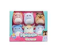 Squishville by Original Squishmallows Varsity Squad Plush - Six 2-Inch Squishmallows Plush Including Nya, Rocket, Benedict, Mario, Dane, and Armie - Toys for Kids