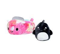 Squishville by Squishmallows Official Kellytoy Plush Squishy Soft Mini Kai The Orca in Boat