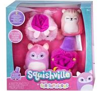 Squishville SQM0513 Accessory Set - Glam Makeover Super Soft Mini Squishmallows 5cm Plush Toys with Accessories