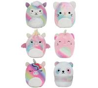 Squishville Squishmallows Mystery Mini Plush Rainbow Dream Squad, Six 2” Soft Mini-Squishmallow Rainbow Dream Squad, Irresistibly soft Colourful Plush, Mini Rainbow Dream Squad Squishmallows