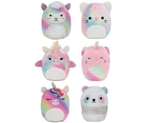 Squishville Squishmallows Mystery Mini Plush Rainbow Dream Squad, Six 2” Soft Mini-Squishmallow Rainbow Dream Squad, Irresistibly soft Colourful Plush
