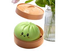 Squishy Bun Glitter Dumpling Fidget Toy, Squishy Dumpling Toy Giant , Crazy Fun Squishys Bun Dumplings, With Steamer Box, Soft Squeeze Fidget For Stresss Relief