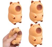 Squishy Capybara,3pcs Capybara Fidget,Slow Rise Squishy Hand Relaxation for Office, Portable Capybara Fidget Ornaments, Cute Capybara Gifts for Social Media Photos and Family Activities