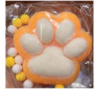 Squishy Cat Paw, Cat Paw Squishy, Handmade Squishy Big Cat Paw, 5 Inch Big Cat Paw Squishy Toy, Paw Print Squishy, Giant Paw Squishy for Stress Relief (Orange)