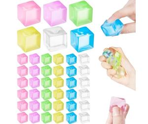 Squishy Cube, 36 Pcs Mini Cube Squishy Stress Balls Fidget Toys