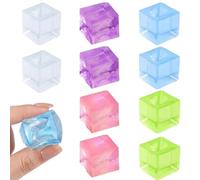 Squishy Cube Sensory Set, 10 Pcs Ice Cube Squishy Shapes, Mini Stress Relief Tools for Desk Use and Daily Relaxation, Compact Design for Portable Fidgeting and Anxiety Management