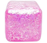 Squishy Cube Squishy Stress Cube for Adults,Squishy Slow Rising Fidget Cube Sensory for Anxiety Stress Relief High Density Ice Squeeze Ball Cubes (Pink)
