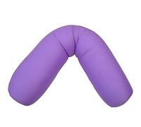 Squishy Deluxe Microbead Body Pillow with Silky Removable Cover, Extremely Huggable, Full Body Support, Helps Keep Body Aligned, Doubles As a Pregnancy & Nursing Pillow, 47 X 7”, VIOLET